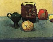 Emile Bernard Earthenware Pot and Apples oil